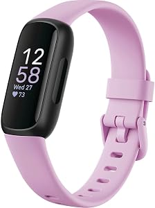 Fitbit Inspire 3 Health & Fitness Tracker with Stress Management, Workout Intensity, S