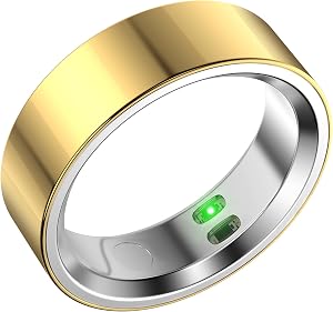 RQZ Smart Ring for Women Men, Fitness Tracker with Heart Rate Tracking, Sleep Tracking, St