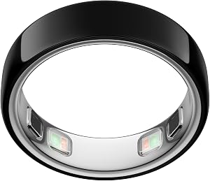 Oura Ring 5 - Black - Size 8 - World’s Smallest Smart Ring - Sleep, Activity, Women’s Heal