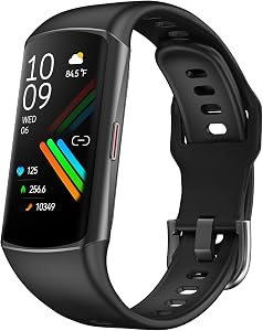 Smart Watch Fitness Tracker with 24/7 Heart Rate, Blood Oxygen Blood Pressure Monitor Slee
