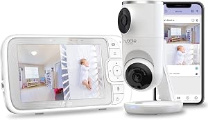 Hubble Connected Dual Vision Smart HD Baby Monitor with 2 Cameras, WiFi Baby Monitor with