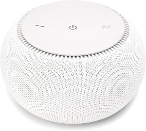 SNOOZ Pro White Noise Sound Machine - Natural Fan Noise, Non-Looping Sound, App Scheduler 