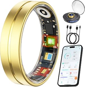 VIVIYO Smart Ring Health & Fitness Tracker for Men and Women, Sleep and Activity Track