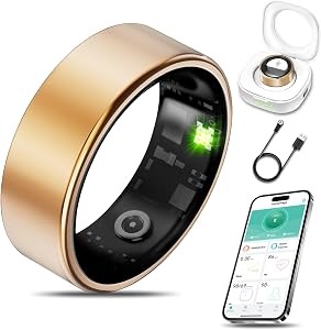 Milavan Smart Health Ring Fitness Tracker for Men Women, Sleep, Stress & Activity Moni